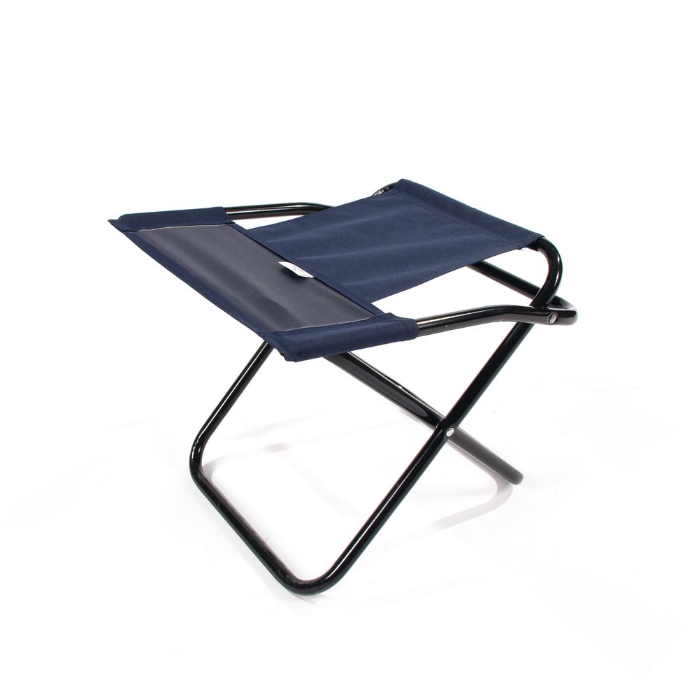 Стул туристич. &quot;СЛЕДОПЫТ&quot; складной со спин.,мал. 320х340х580мм, труба сталь 16х1мм (т. синий)/5/