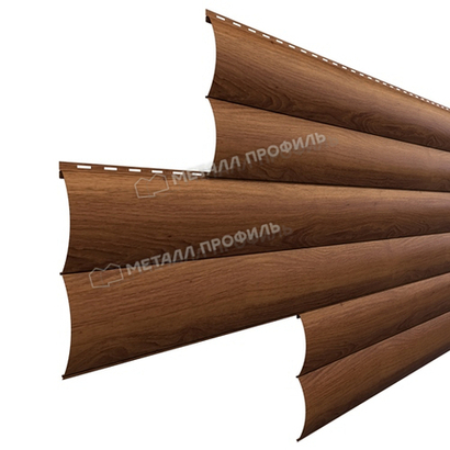 Сайдинг металлический Woodstock ECOSTEEL Матовый 0.5мм Мореный дуб (в наличии)