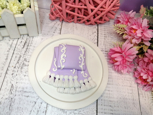 Силиконовая форма Шарфик с кисточками