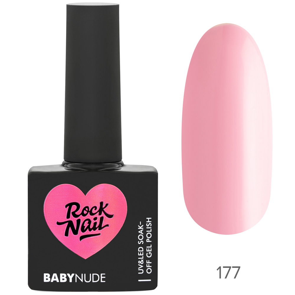 Гель-лак RockNail BabyNude 177 Sweetheart, 10мл.