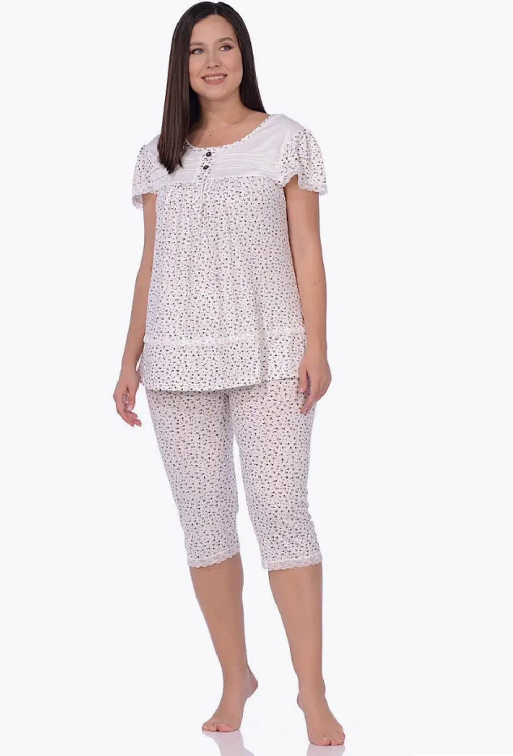 Пижама б/в бриджи+футболка 251