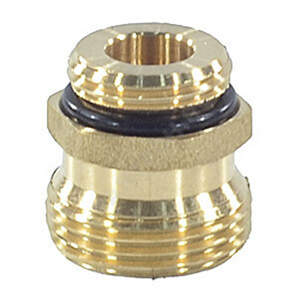 Штуцер переходной латунь 1/2"x3/4" под евроконус для клапана коллекторного Апогей 310011
