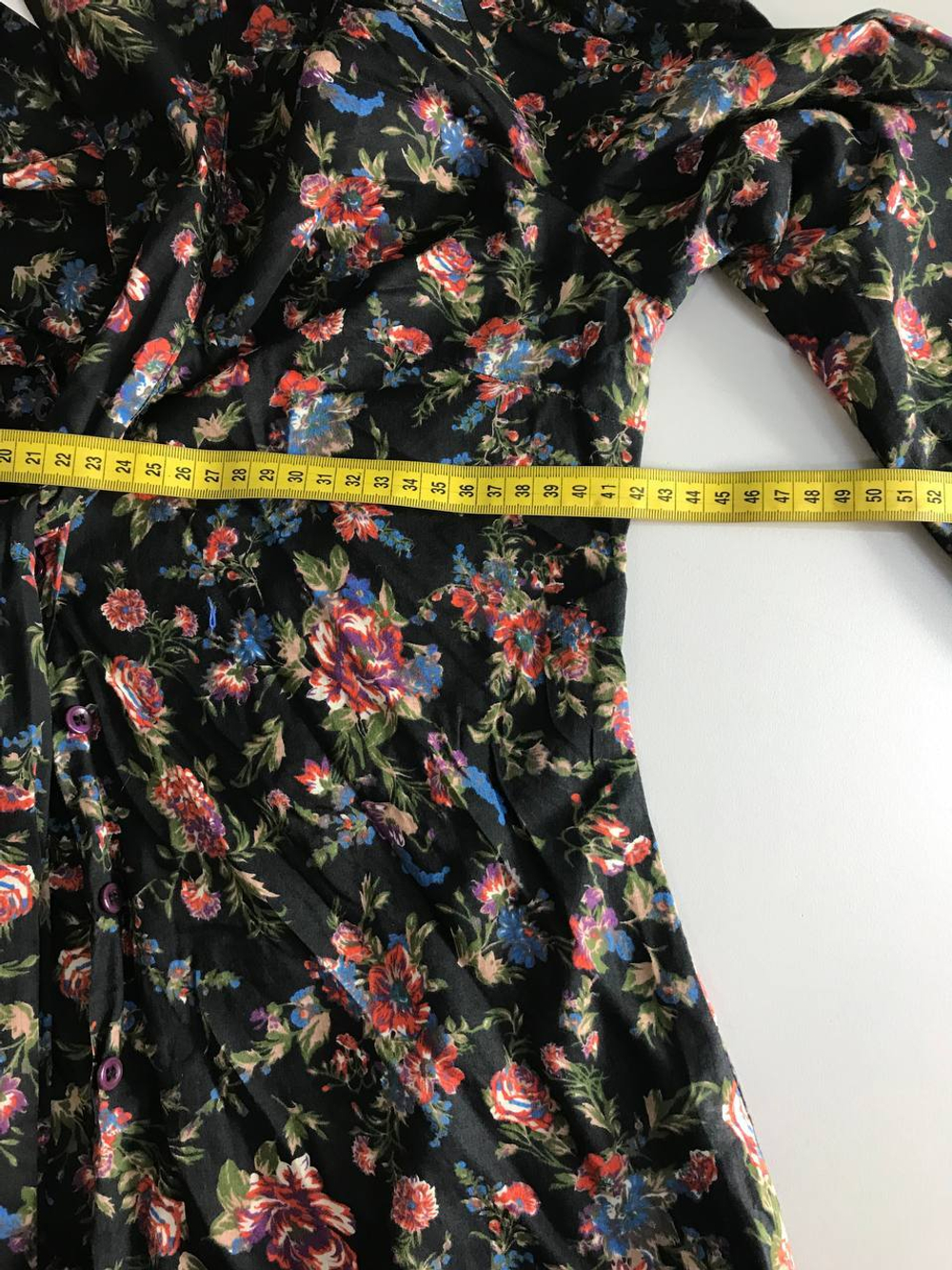 Блузка Tu с цветочным принтом, маркировка 8, визуально на 42 размер