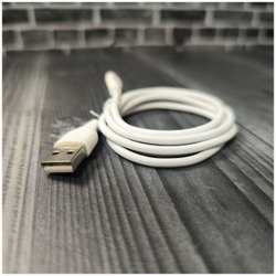 Кабель GERLAX USB Type-C для зарядки телефона, быстрая зарядка провод type c шнур 1 метр белый