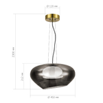 Светильник подвесной FORAY LED 20W 3000K