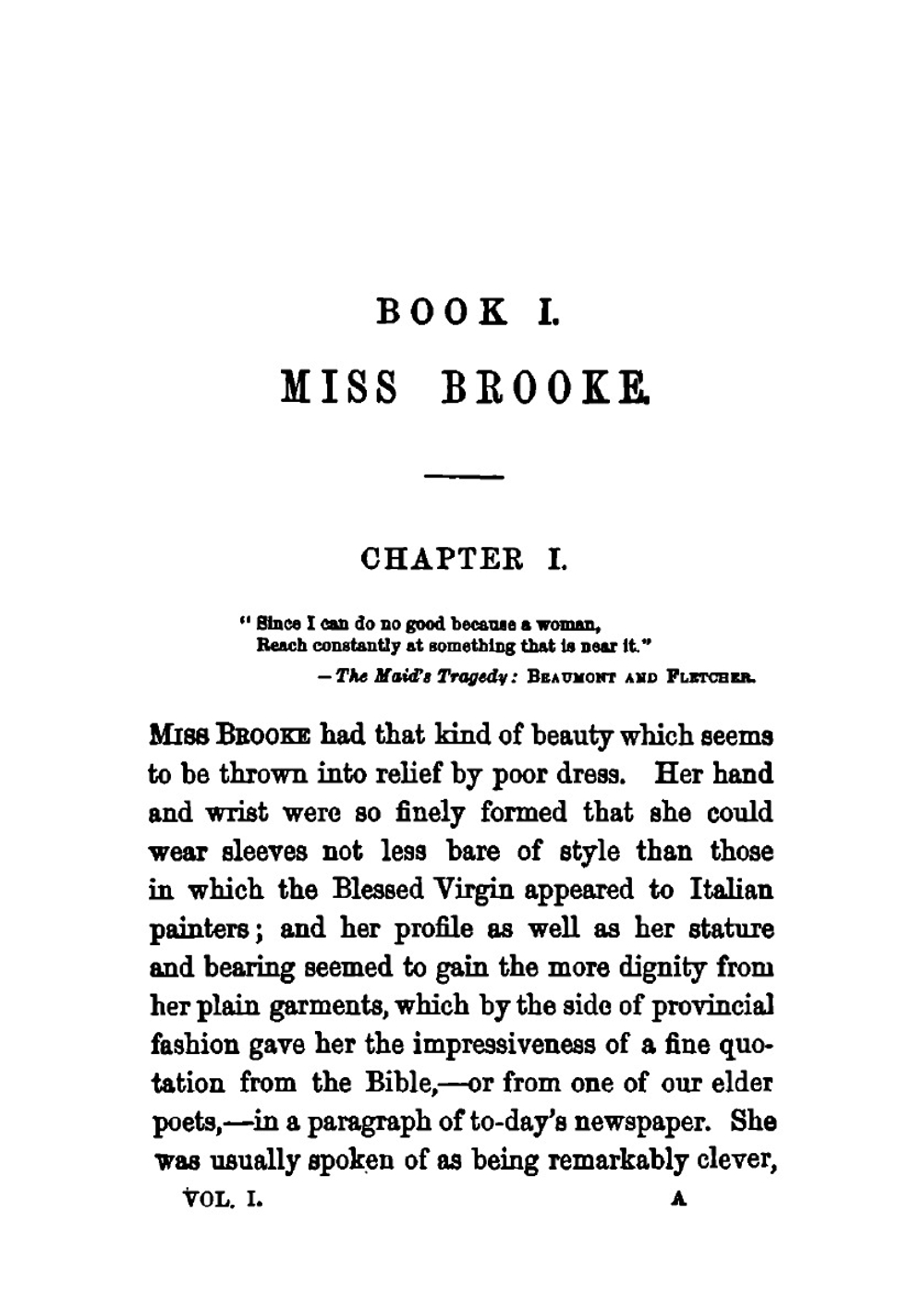Middlemarch, by George Eliot. Vol. 1 | Mary Ann Evans
