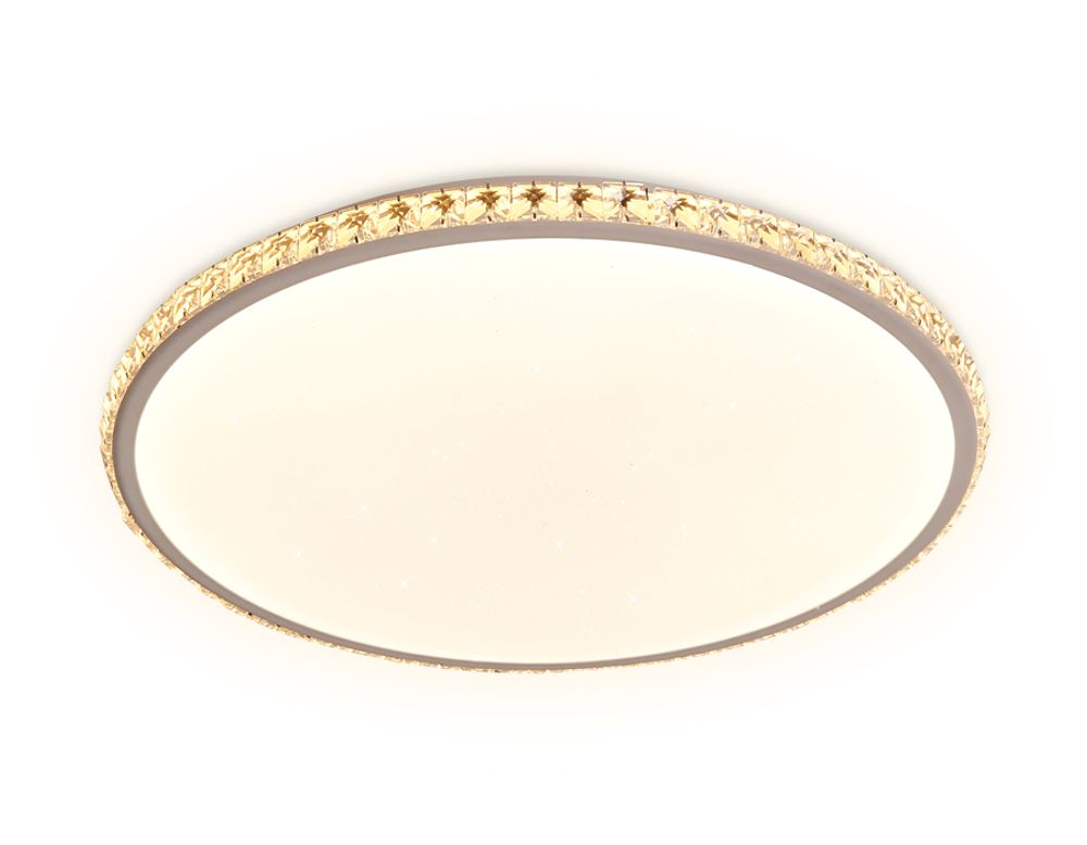 Ambrella Потолочный светодиодный светильник с пультом и дополнительной подсветкой Crystal FF70