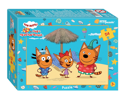 Пазл 54эл. "Три кота (new 1)" AO "СТС" (Степ пазл)