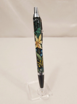 Ручка "Лилии" с ручной росписью Палех