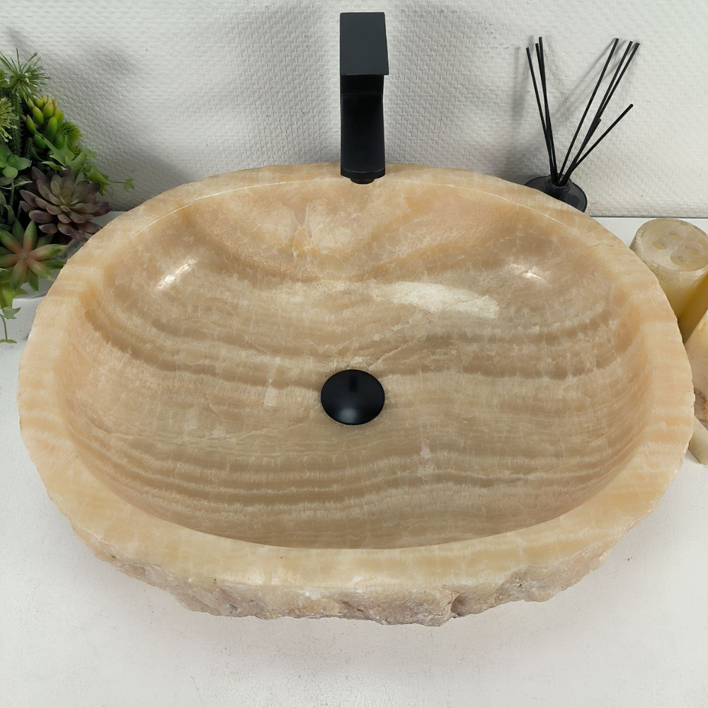 Раковина из оникса Erozy Yellow EO-64393 58*46*16 0160