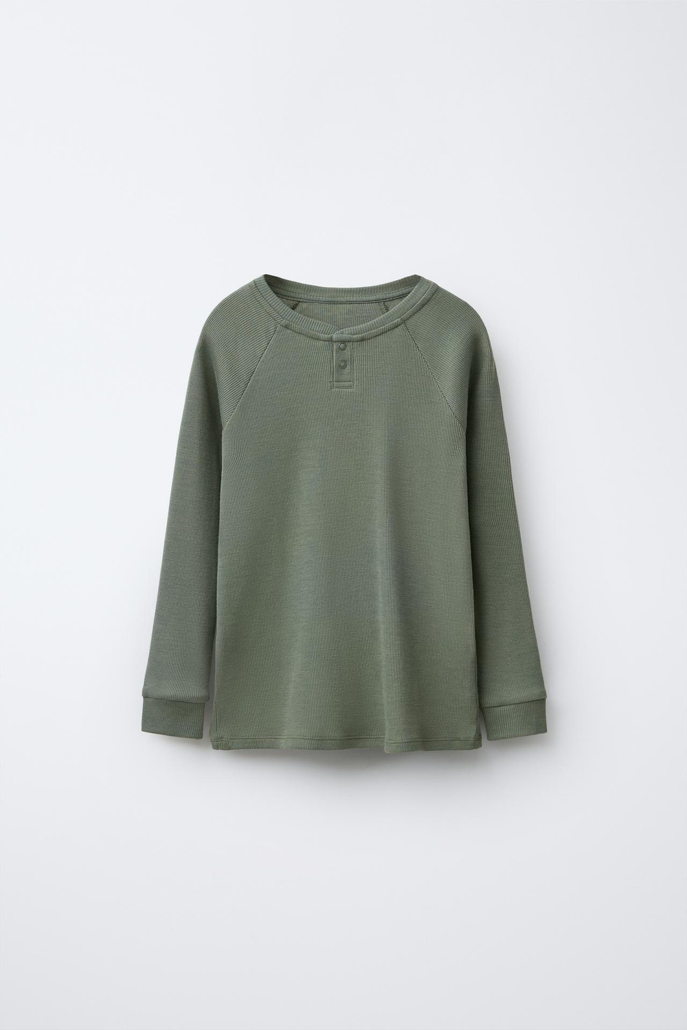 ZARA ПИЖАМА ИЗ СМЕСОВОЙ МЕРИНОСОВОЙ ШЕРСТИ, ЗЕЛЕНЫЙ