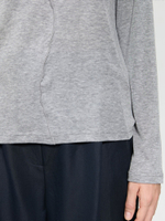 Лонгслив с рельефным швом