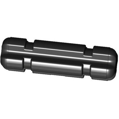 Lego Вал 2M крестовинного типа с бороздками (черный) 4109810 / 32062