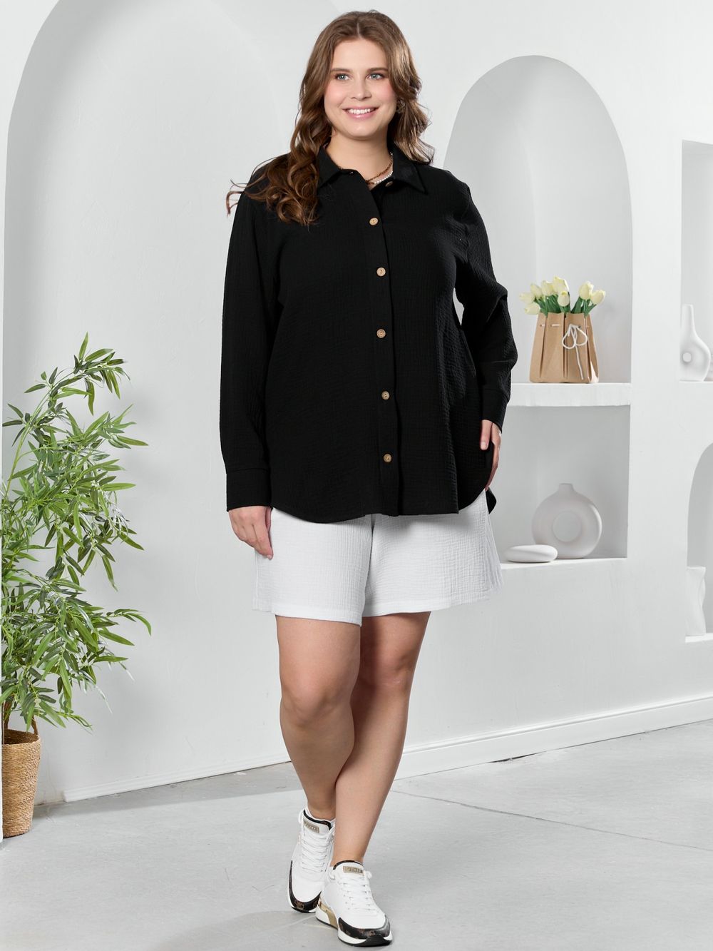 Рубашка Вуаль-6 Виотекс ЧЁРНЫЙ