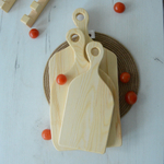 Набор деревянных разделочных досок, 3шт с подставкой