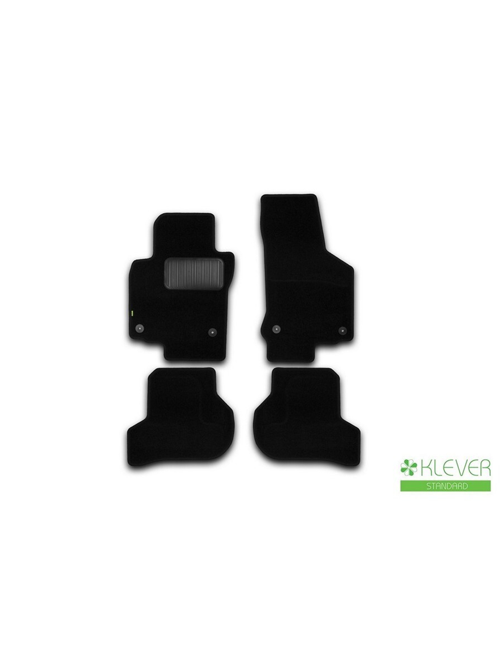 Коврики в салон для VOLKSWAGEN Golf VI 2008-2012, хэтчбек, 4 шт. (текстиль) KLEVER02512601210KH