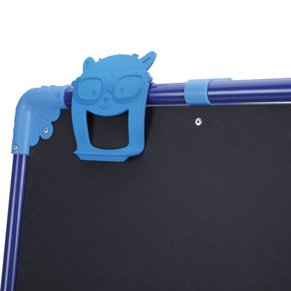 Мольберт растущий для мела/магнитно-маркерный, 53х46 см, BRAUBERG "NIKA KIDS", синий, 238049