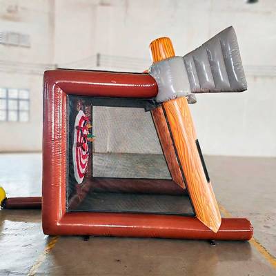 Надувной дартс «Битва топоров» на подкачке, диаметр 2,85 м, размер 2,85×2,75×2,75 м