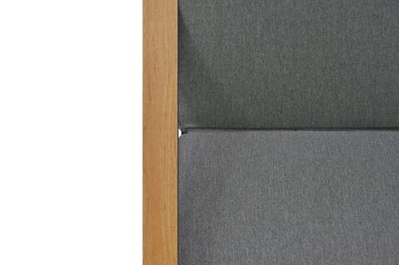 Шезлонг-лежак Besta Fiesta НИЦЦА алюминий текстилен, серый