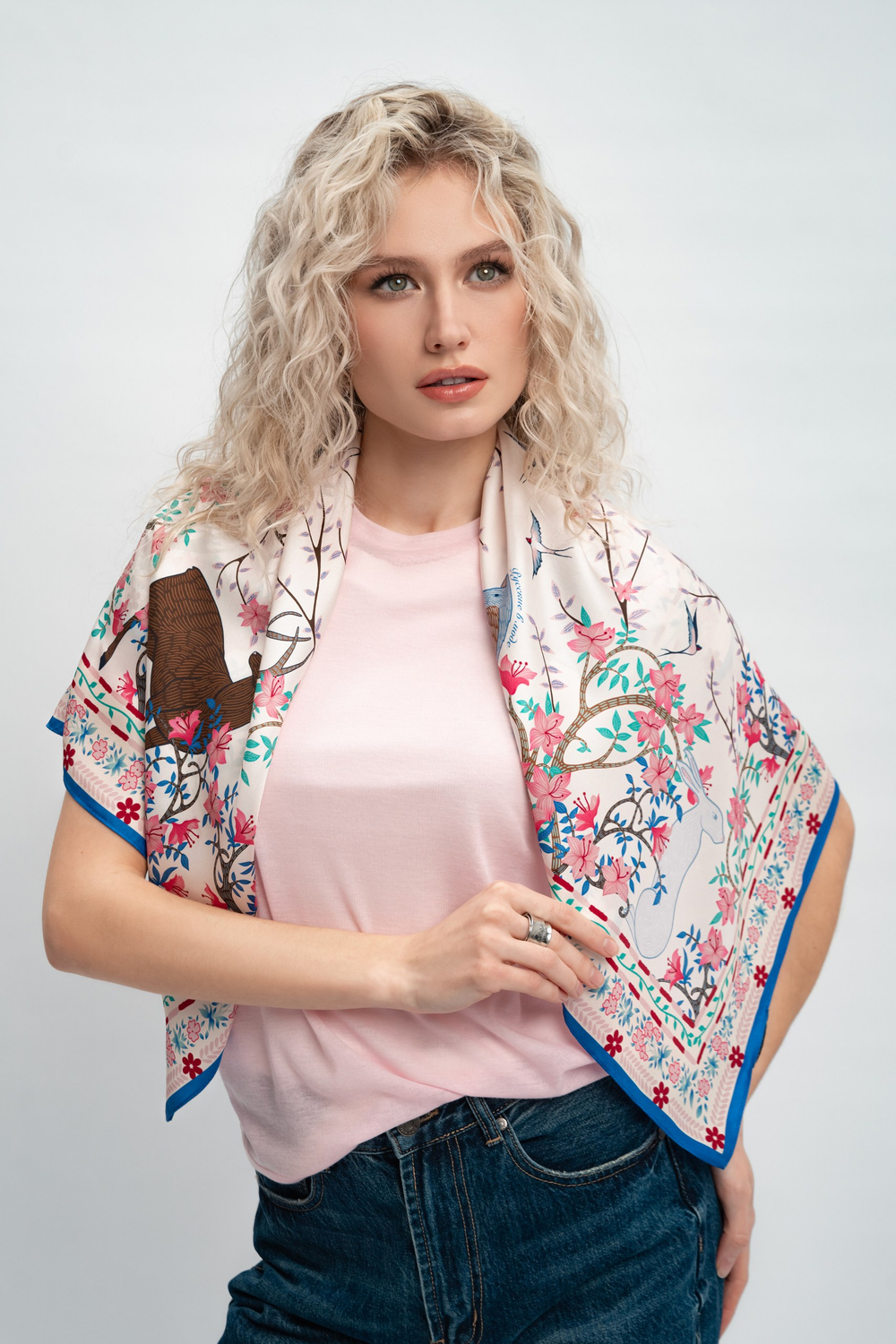 Платок «Забайкалье» 100% шелк