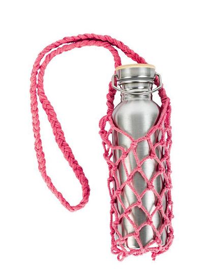 Авоська для бутылки, персиковая