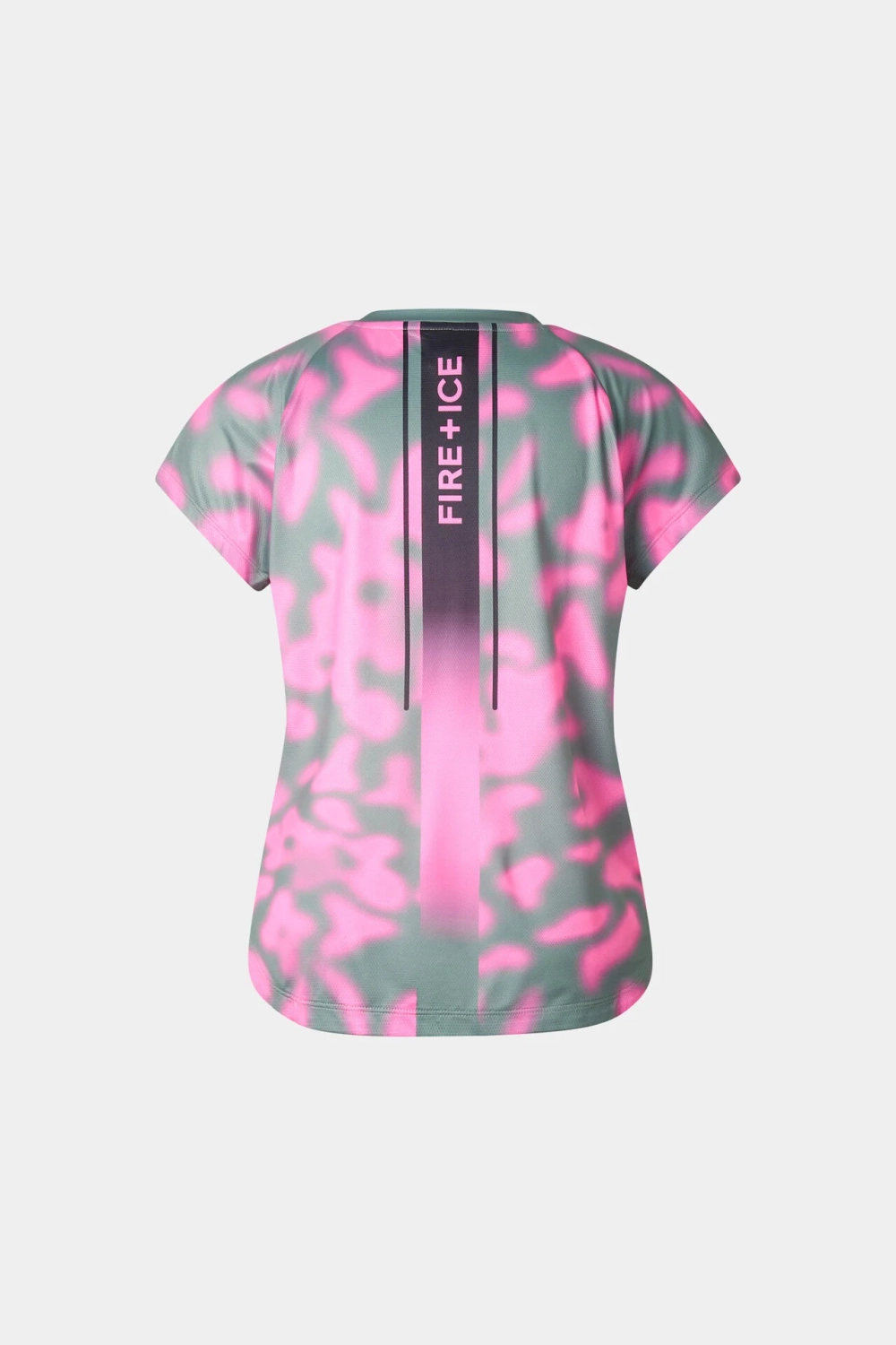 Футболка BOGNER FIRE+ICE BRENNA в зелено-розовом цвете