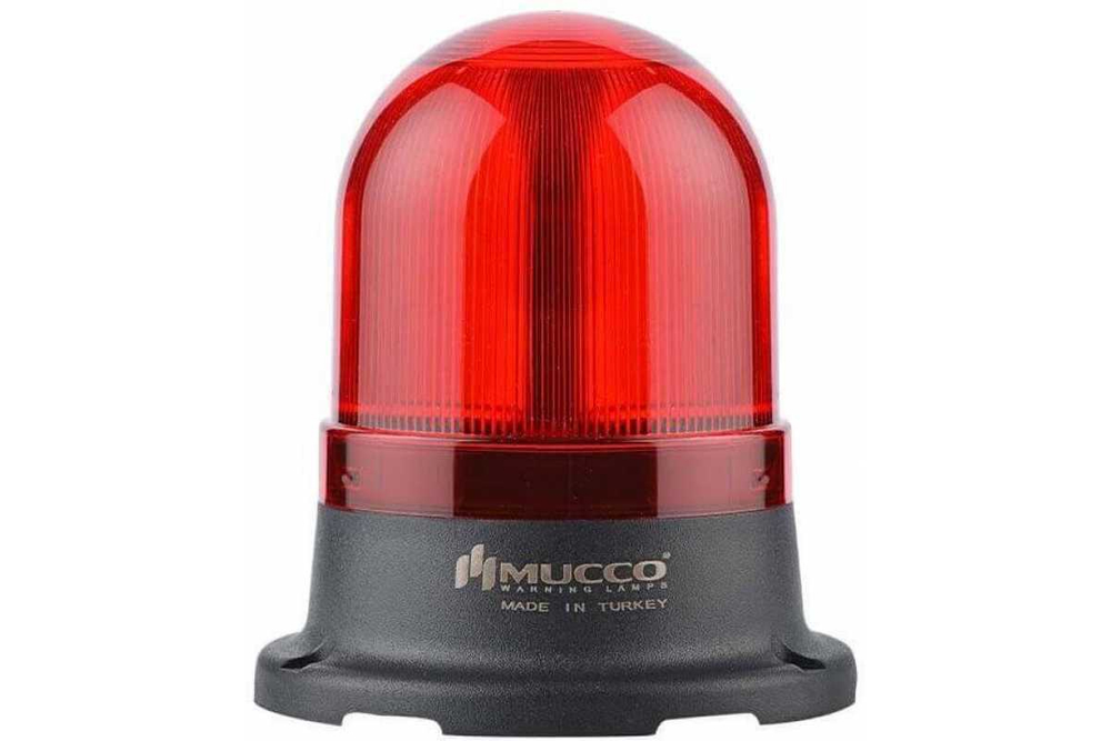 Лампа заградительного огня d 125 мм, 85-260V AC/DC, цвет красный