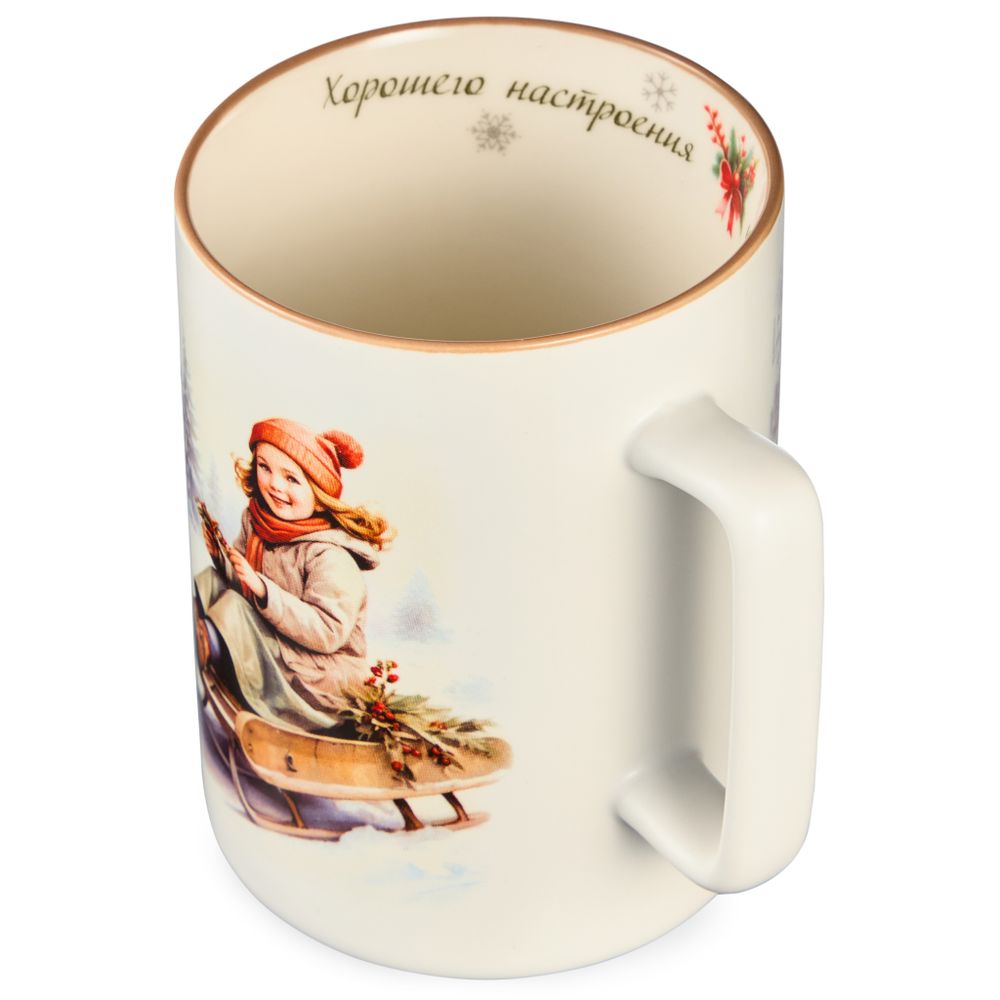 КРУЖКА LEFARD "ХОРОШЕГО НАСТРОЕНИЯ НА ЦЕЛЫЙ ГОД" 400МЛ