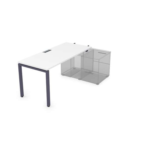 СПН-П.984 Стол рабочий прямолинейный для крепления на тумбу, начальный (1600*800*750)