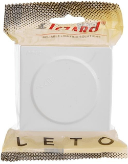 LETO Розетка с крышкой 752-0200-123B