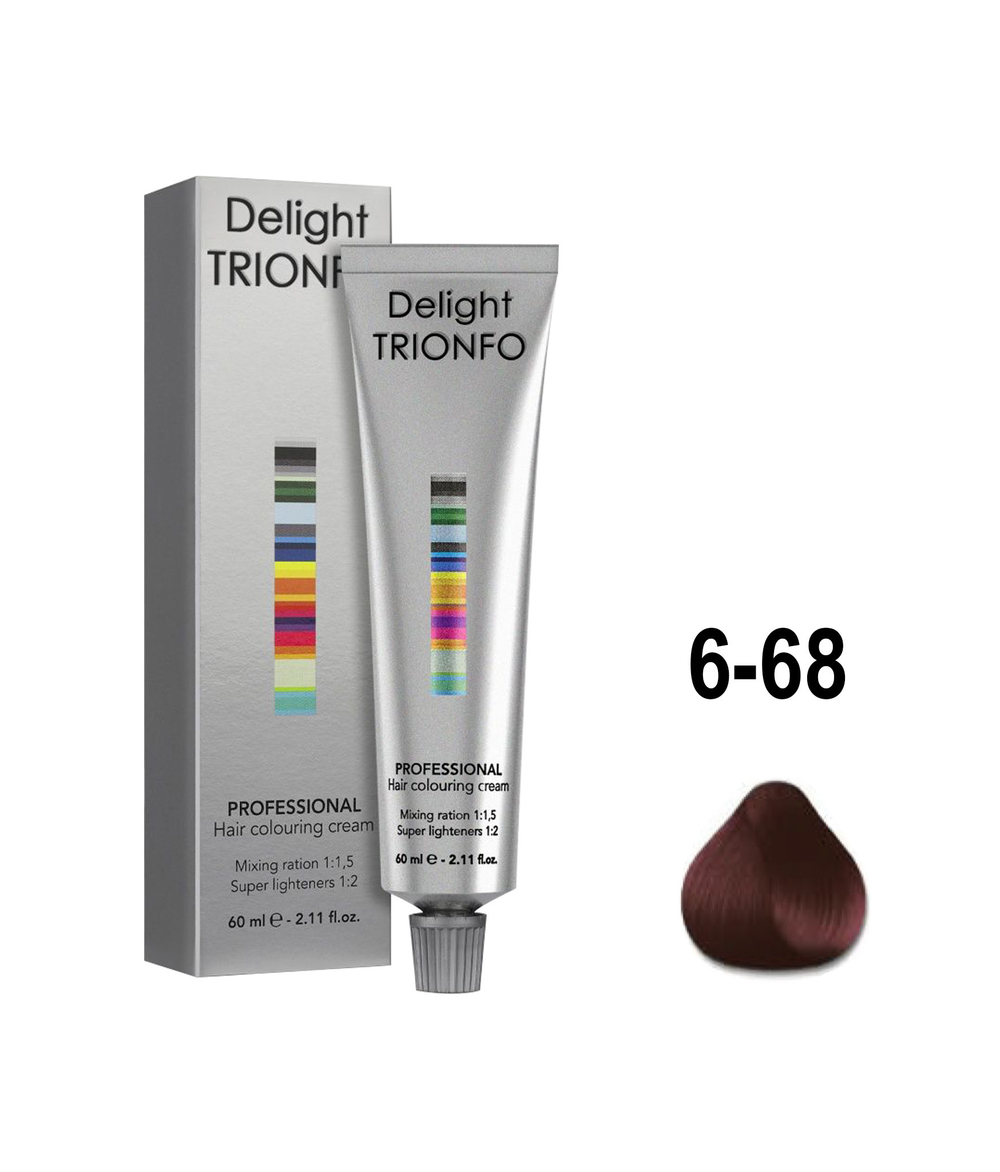 ДТ 6-68 стойкая крем-краска для волос Темный русый шоколадный красный 60 мл***