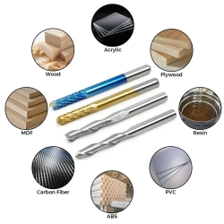 TWOTREES карбида резак набор CNC маршрутизатор биты режущий инструмент 1/8" 3.175 мм хвостовик для TTC450 CNC 3018 Pro