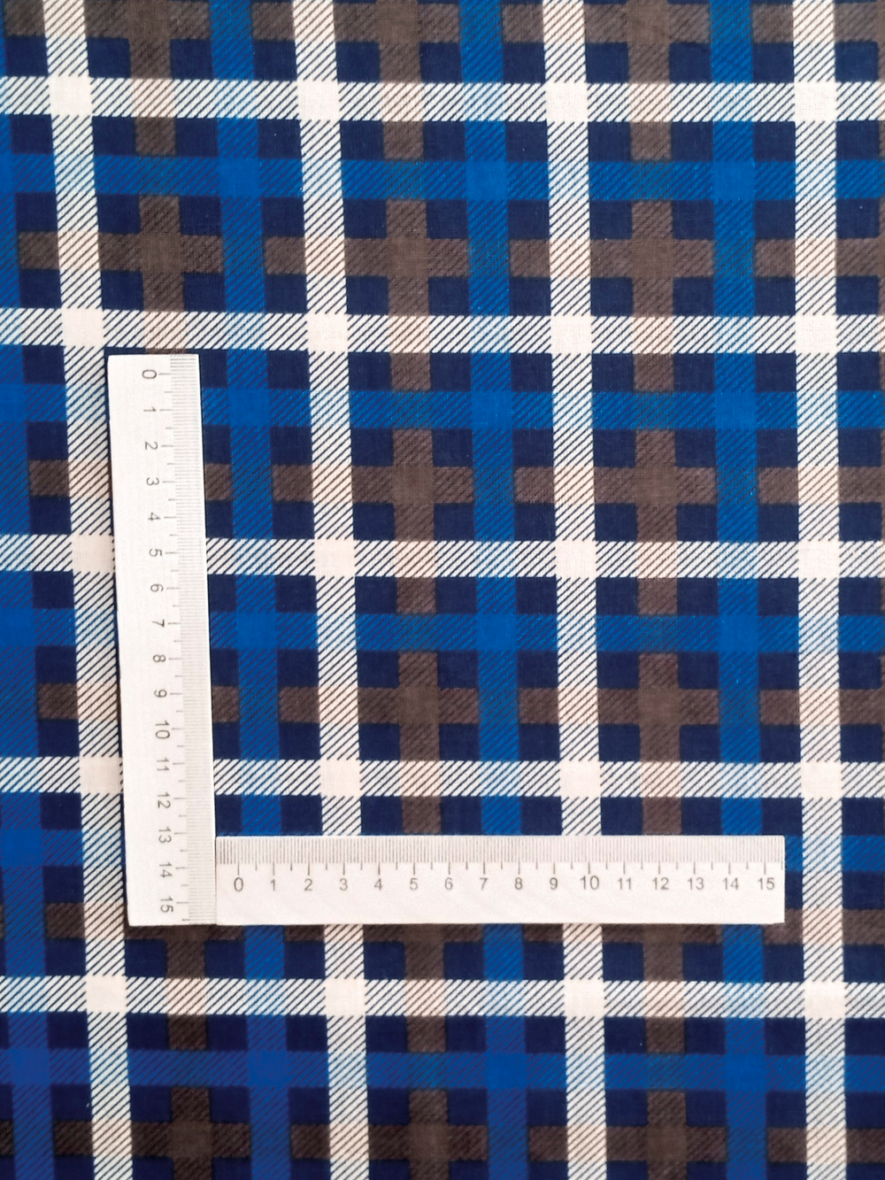 Ткань бязь плательная, рис. "Клетка", ширина 150 см, арт. 076