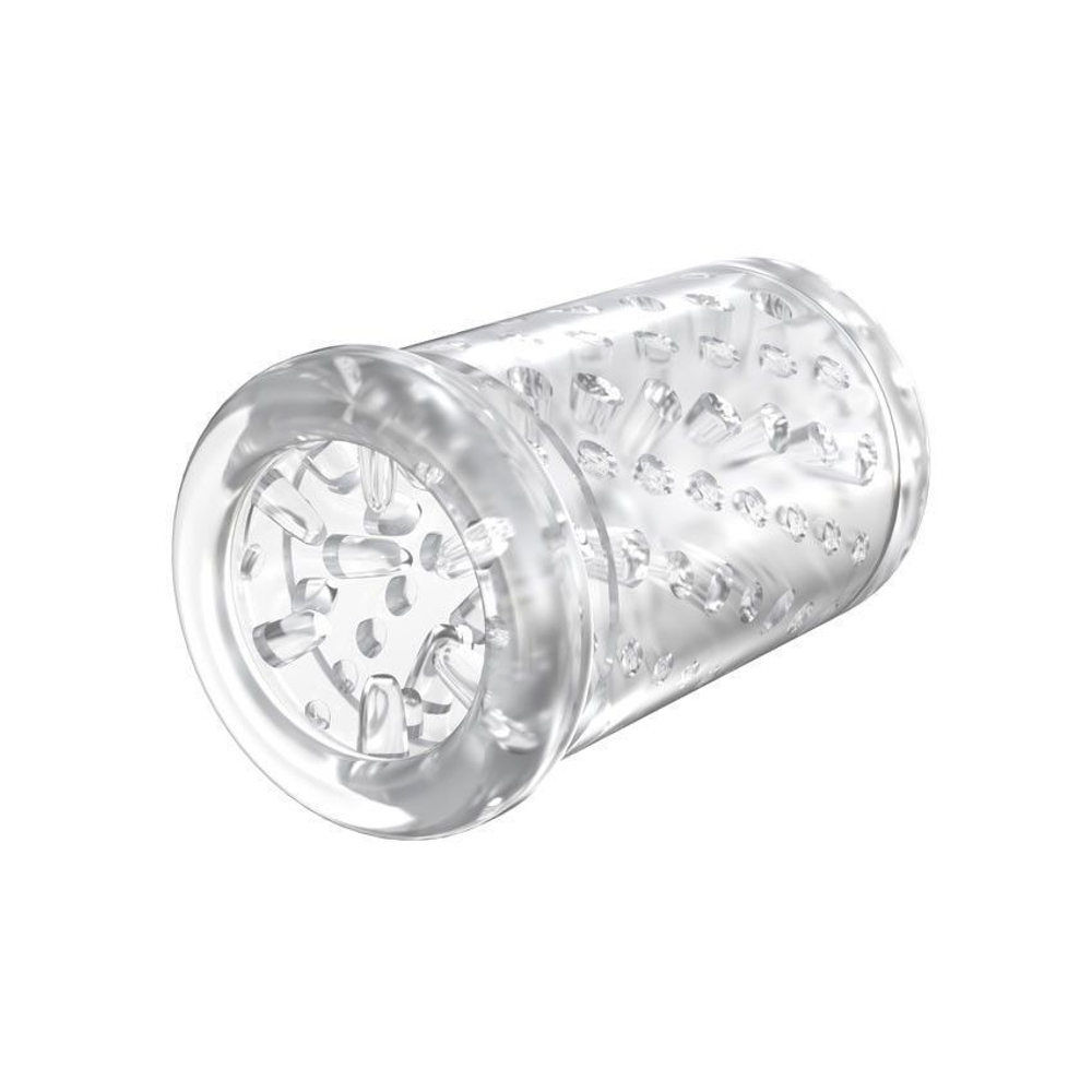 Инновационный вибромастурбатор с ротацией и фрикциями (Цвет: черный с красным)