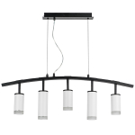 LR7353638620 Люстра RULLO 5х50W GU10 ЧЕРНЫЙ/БЕЛЫЙ (571735+214436-3+214486-2+202430-5)