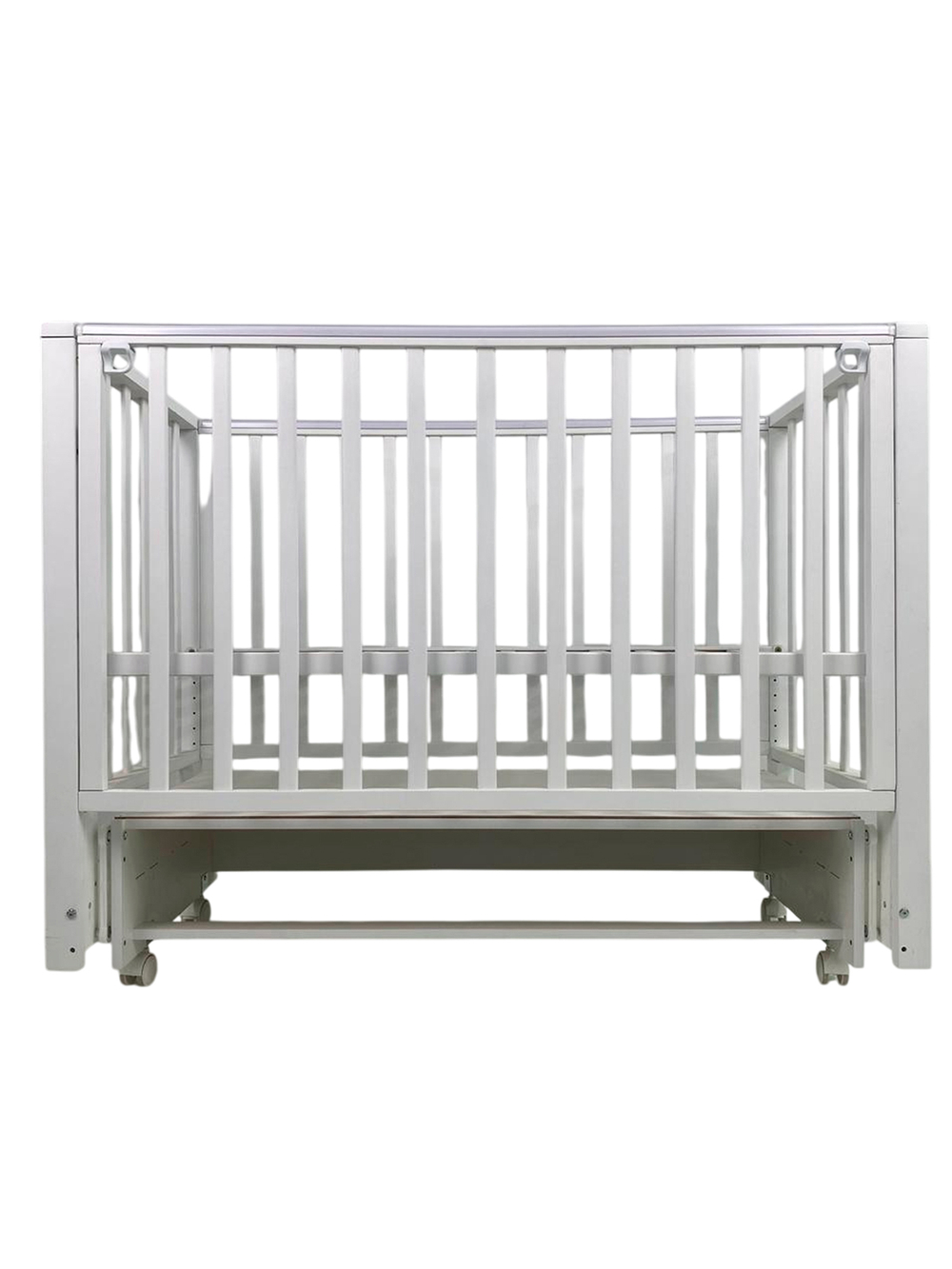 Детская кроватка Sweet Baby с маятником Vittoria Pro белая