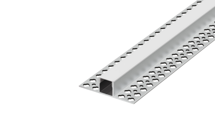 Donel, Встраиваемый алюминиевый анод. профиль под ГКЛ 12,5мм, 55х14,5х2000мм. В комплекте матовый эк