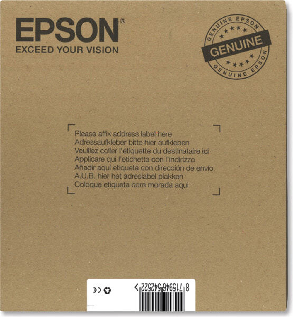 Epson T071 Подлинный Черный, Голубой, Пурпурный, Желтый 1 шт C13T07154511