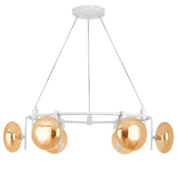 Люстра подвесная 6*G9 737166 белый/янтарный Gamma Lightstar