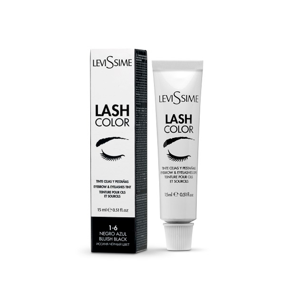 Краска для бровей и ресниц Сине-черная Levissime Lash Color 15мл