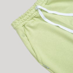 Wide Shorts LOGO White Jade