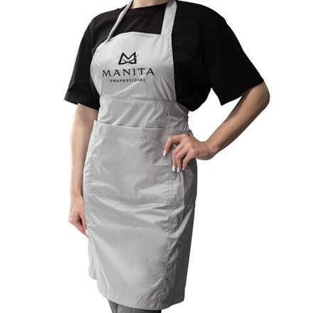 Manita Фартук универсальный для мастера с логотипом, серый