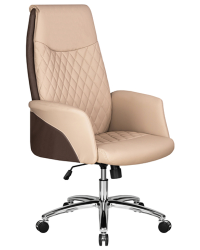 Офисное кресло для руководителей DOBRIN LEONARD, коричнево-бежевый