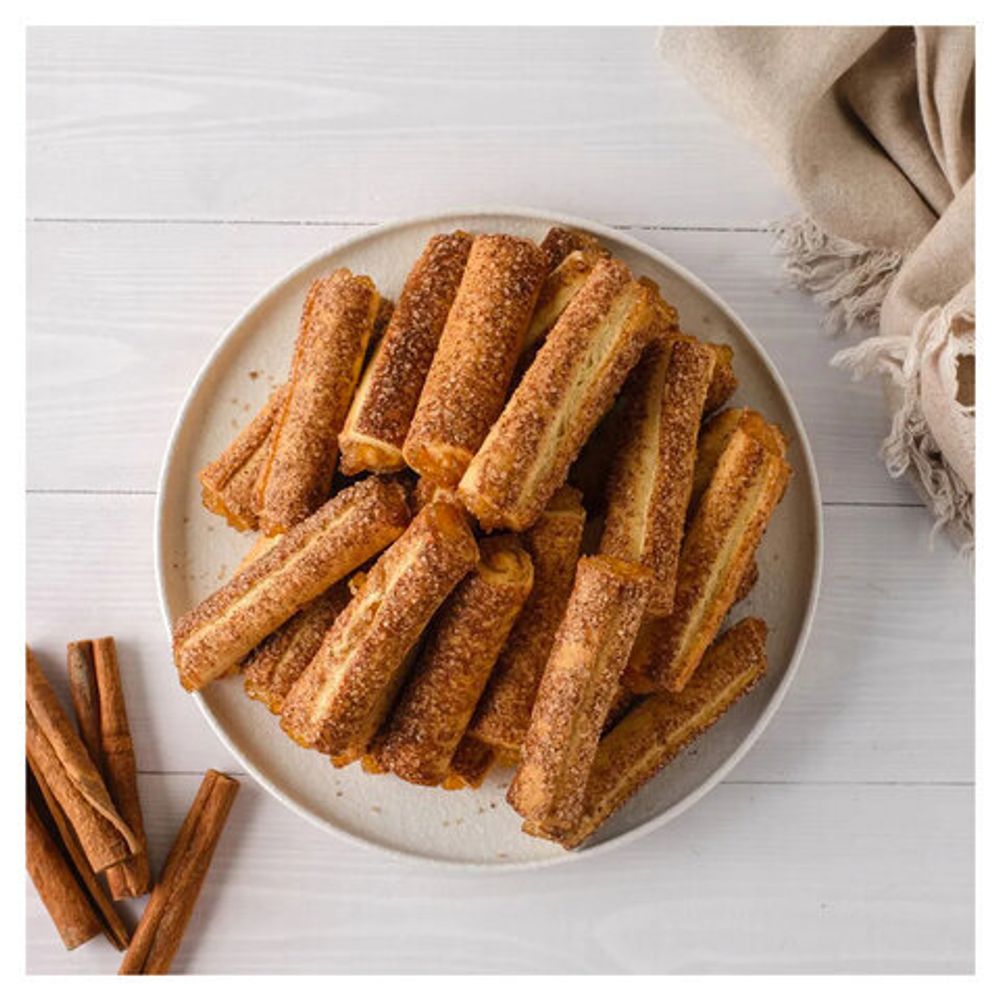 Печенье слоеное ПОЛЕТ "Лимоньерки" с яблоком и корицей, 500 г, картонная коробка, 1565