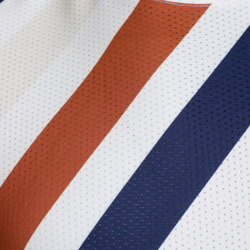 Мужское теннисное поло Quiet Please Retro Stripe Receiver T-Shirt Men - White