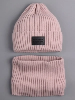 Шапка и снуд для девочки для осени