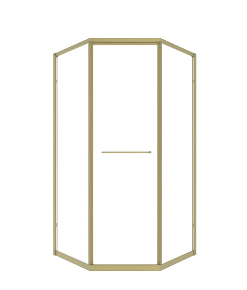 Timo Душевой угол TTSS-100/17C-8R, раздвиж 1000*1000*2000, проф мат золото, стекло проз 8 мм