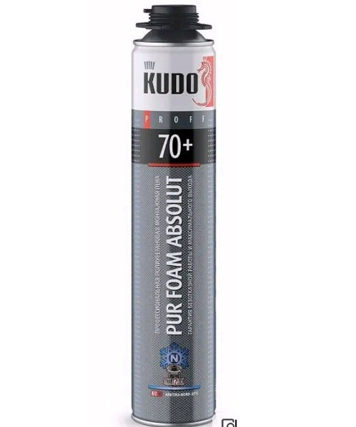 Пена монтажная KUDO PROFF ARKTIKA NORD 70+  профи зимняя ДО -25С !!!  1000г / KUPP10WN70+