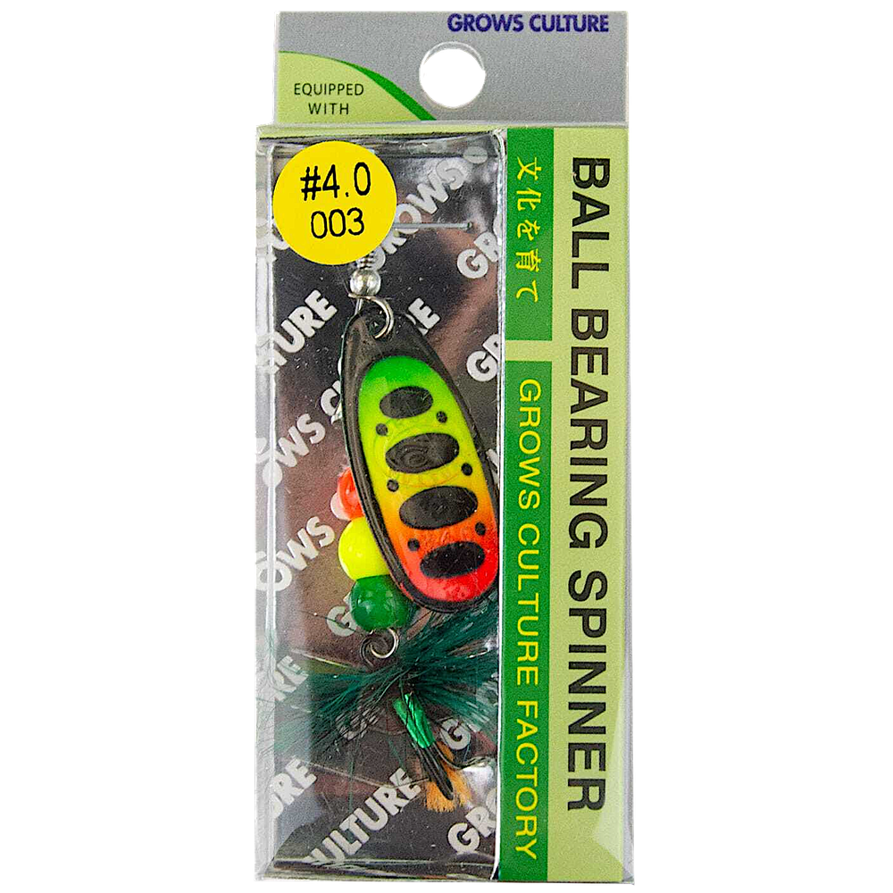 Блесна вращ. Grows Culture Ball Concept №4 BT01 11.5г 40мм 1шт сердечник наборный (Ball Bearing spinner) -