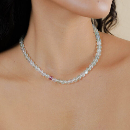 Колье Nature Bijoux, Fluorite, с перламутром и флюоритом, NB26.1-15-43752 (мятный)